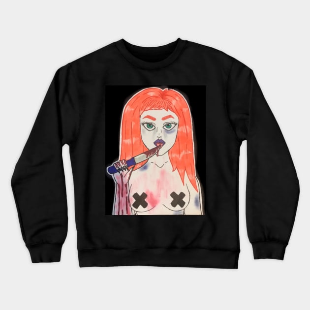 Wrath Crewneck Sweatshirt by Black Moon Creations